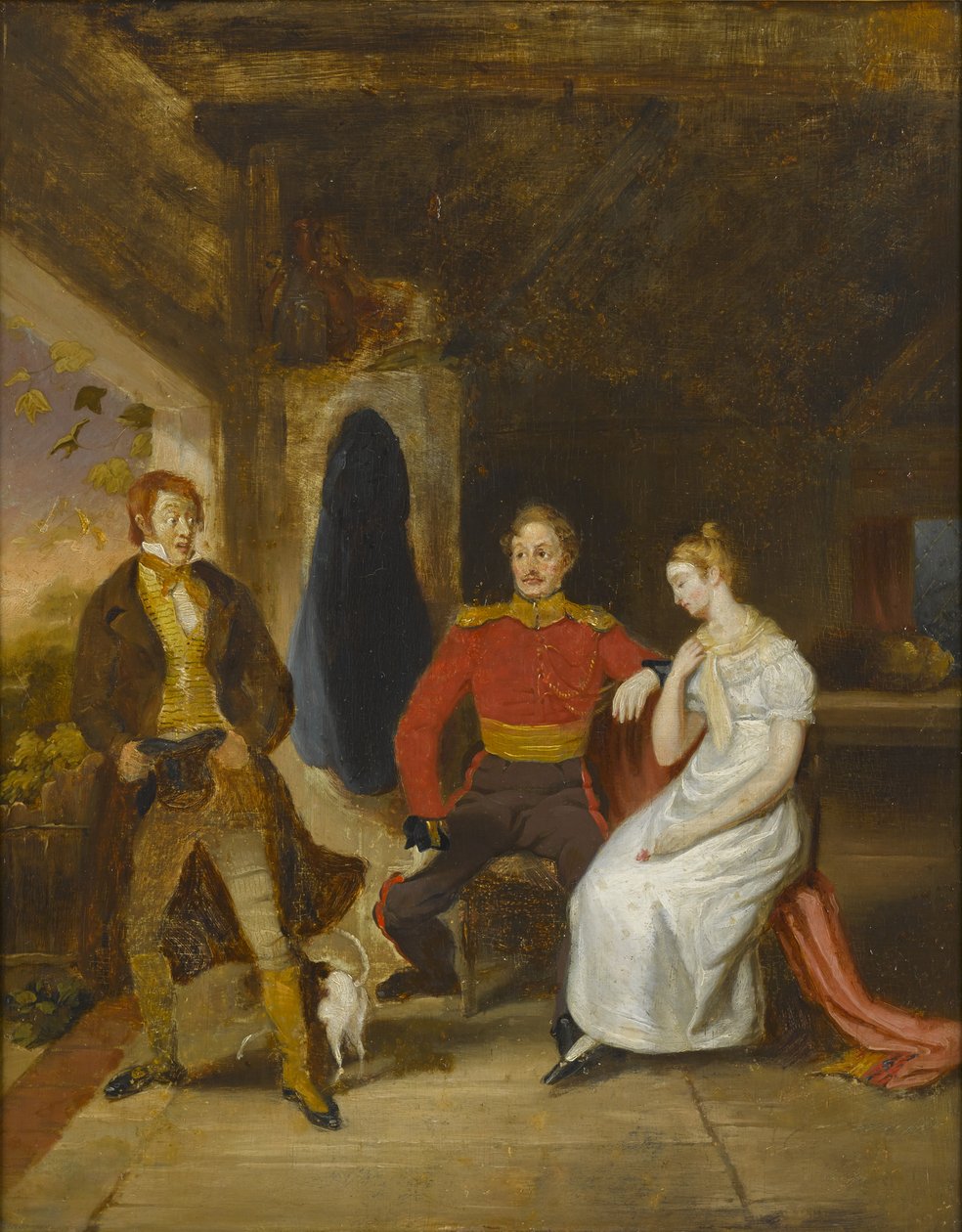 A Surpresa (óleo sobre painel) de William Kidd