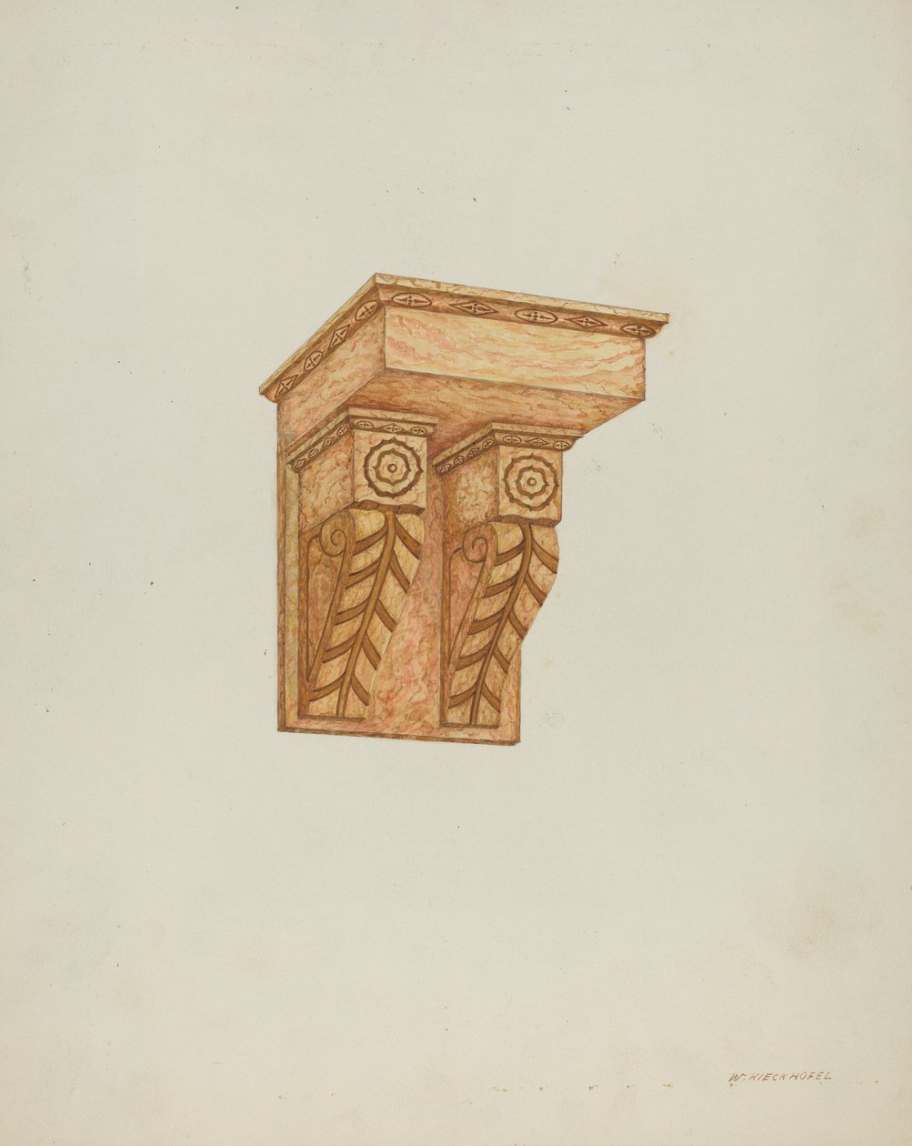 Detalhe arquitetônico (suportes de parede) de William Kieckhofel