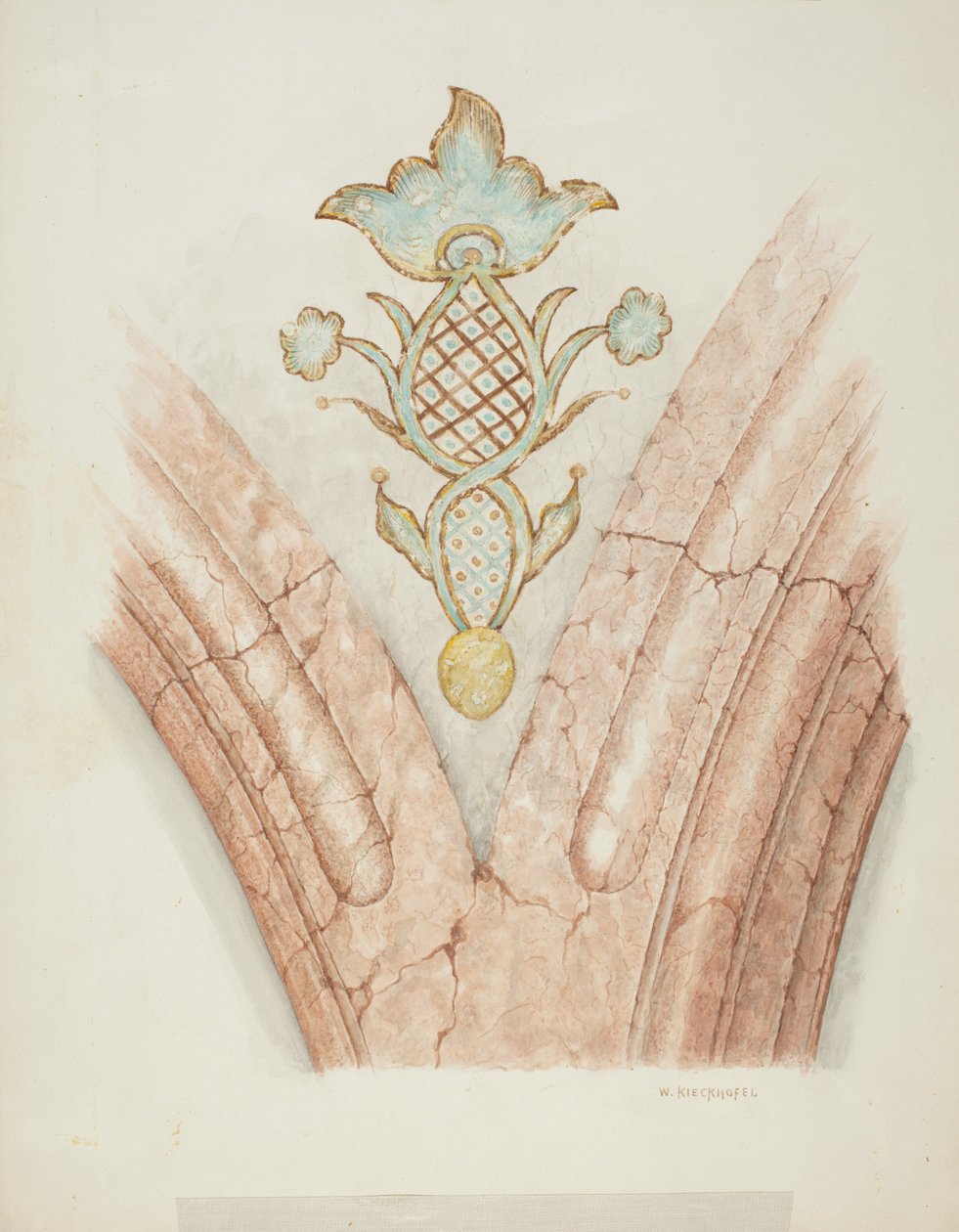 Decorações de Tecto, c. 1940. de William Kieckhofel