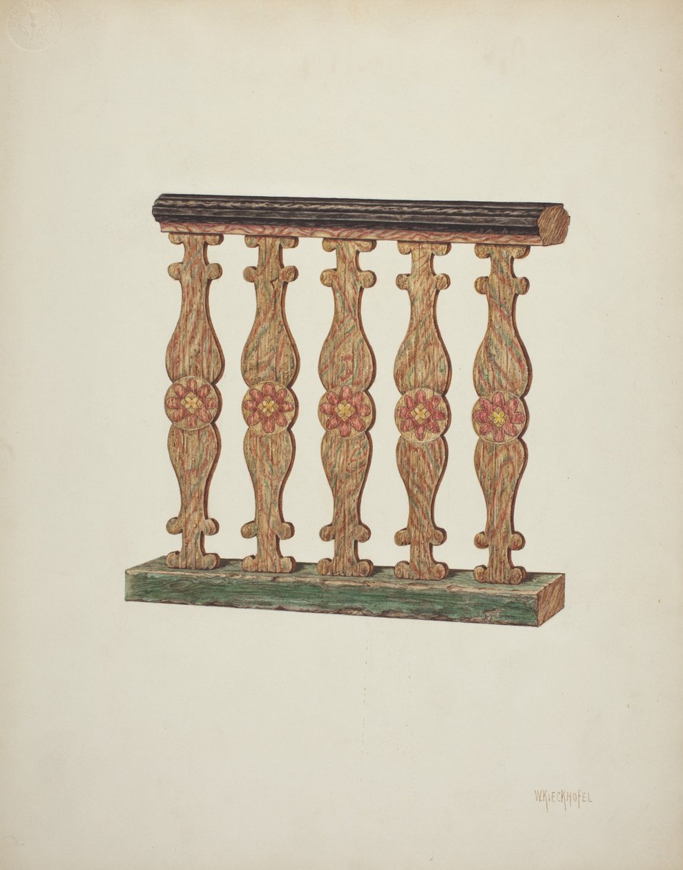 Coral Rail, 1939. de William Kieckhofel