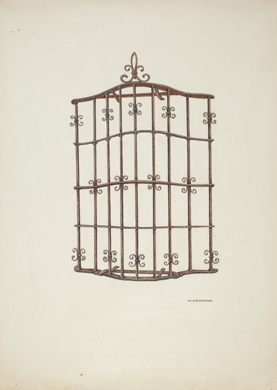 Iron Grille, 1941. de William Kieckhofel