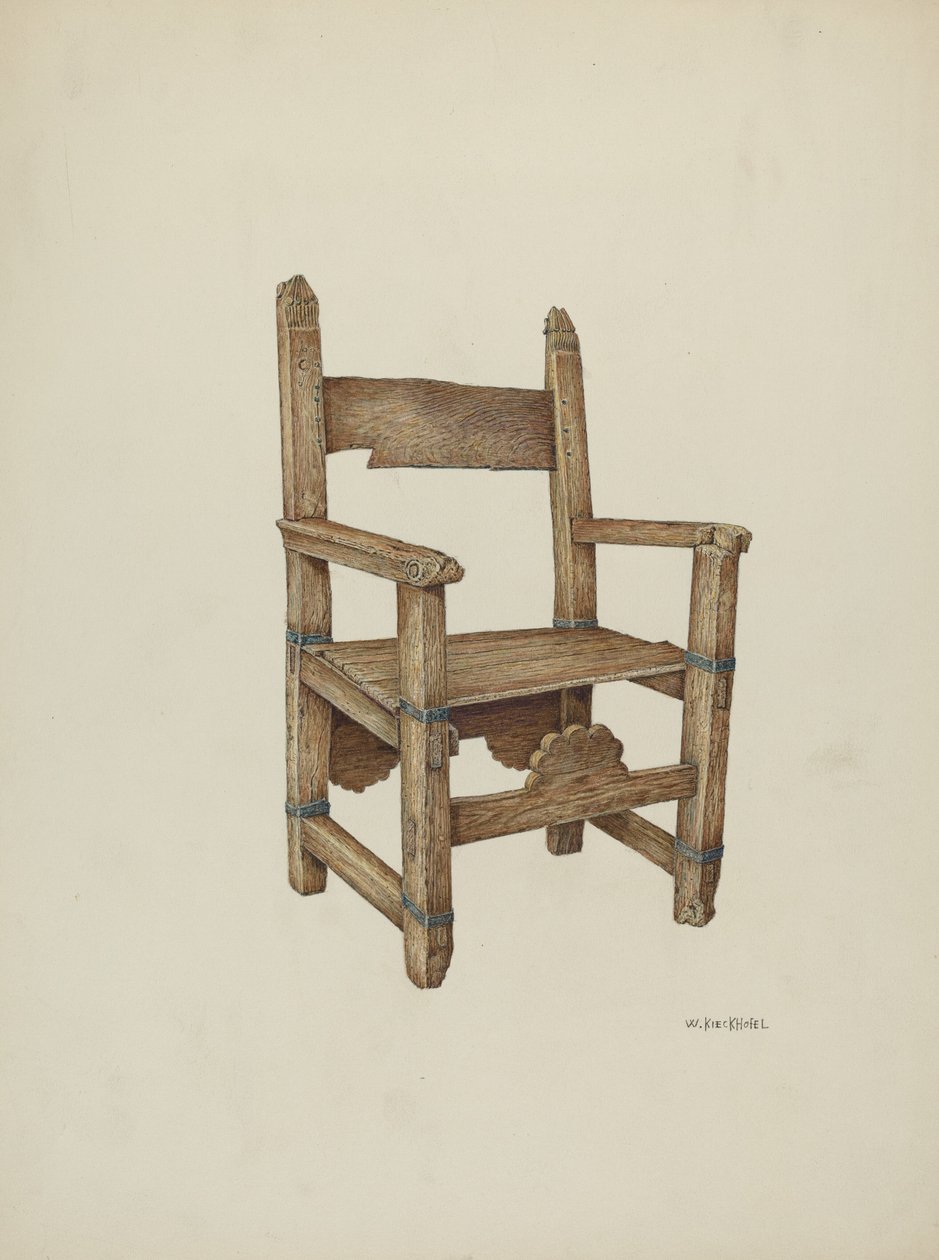 Cadeira Sanctuary, 1941. de William Kieckhofel