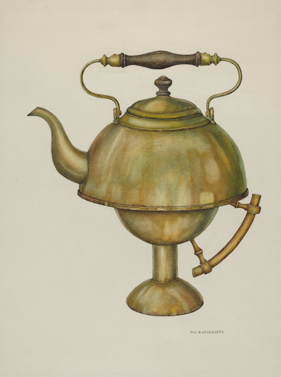 Chaleira de chá, c. 1940. de William Kieckhofel