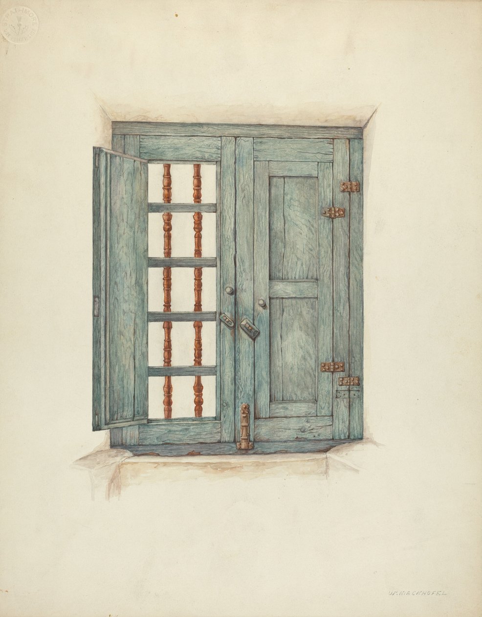Persianas e Detalhes, c. 1939. de William Kieckhofel