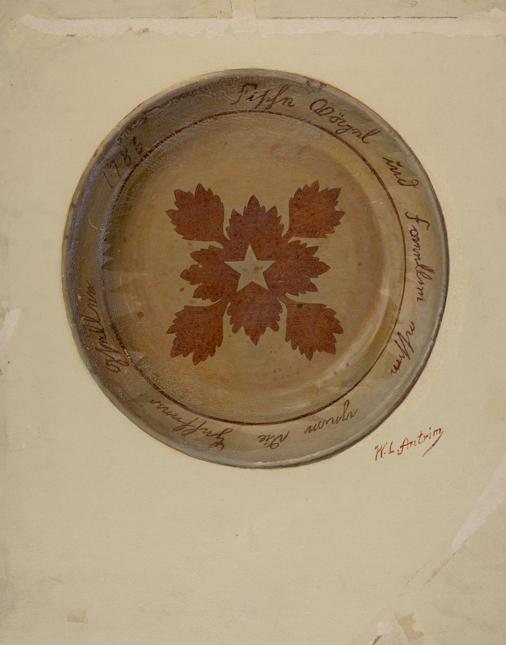 Pai. Prato alemão, c. 1936. de William L Antrim