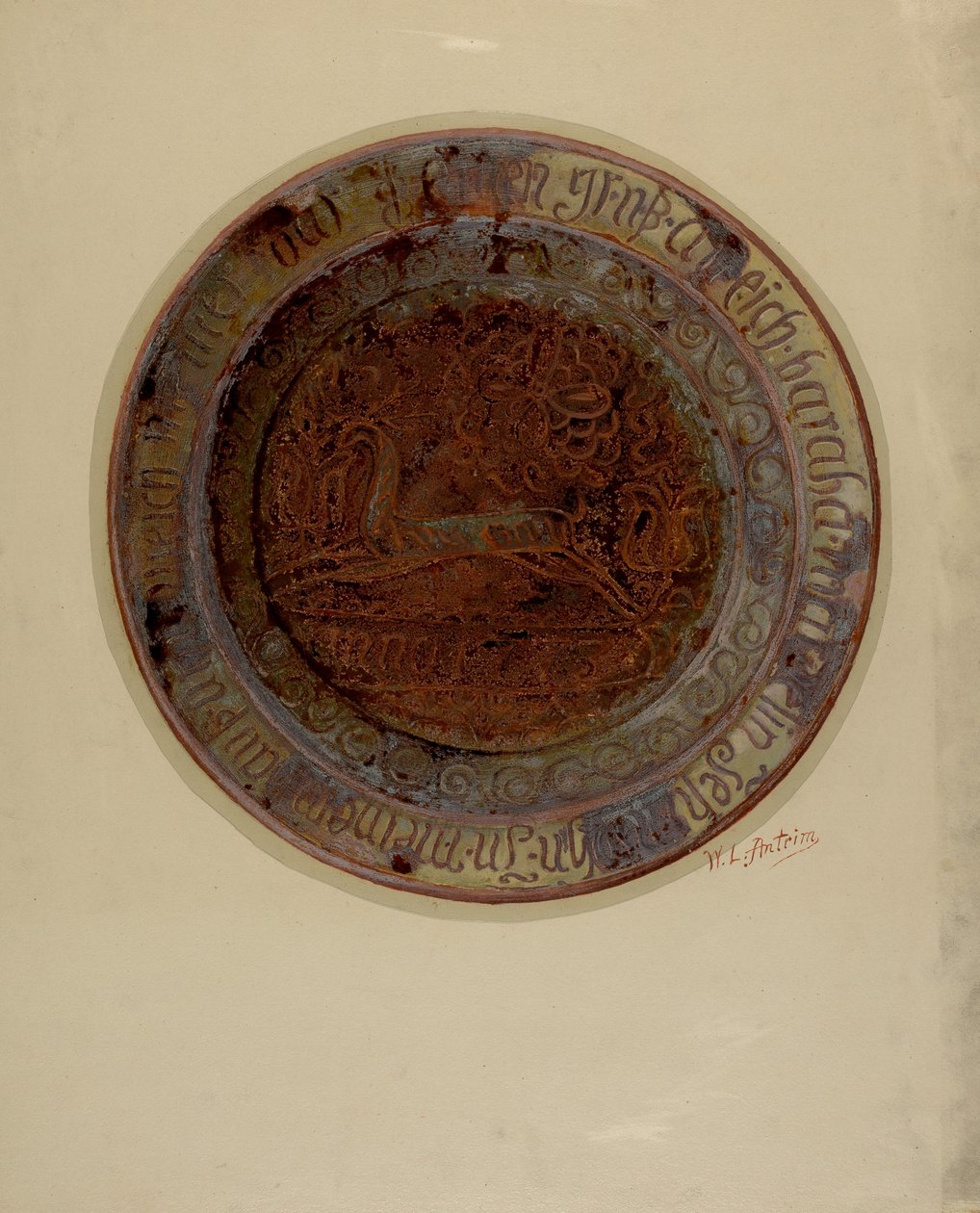 Pai. Prato alemão, c. 1937. de William L Antrim
