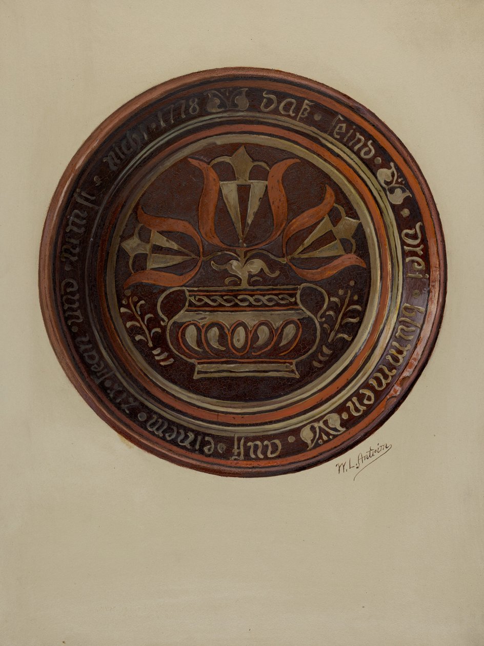 Pai. Prato alemão, c. 1937. de William L Antrim