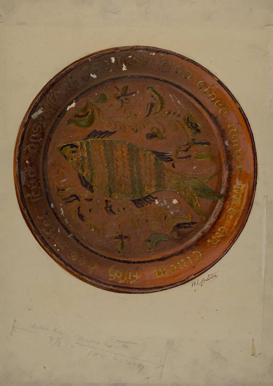 Pai. Prato alemão, c. 1938. de William L Antrim