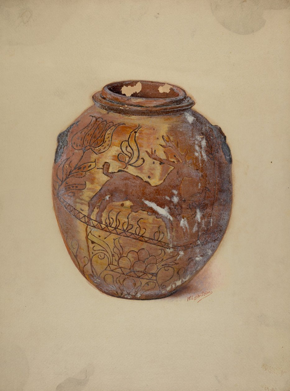 Pai. Jarro Alemão, c. 1937. de William L Antrim