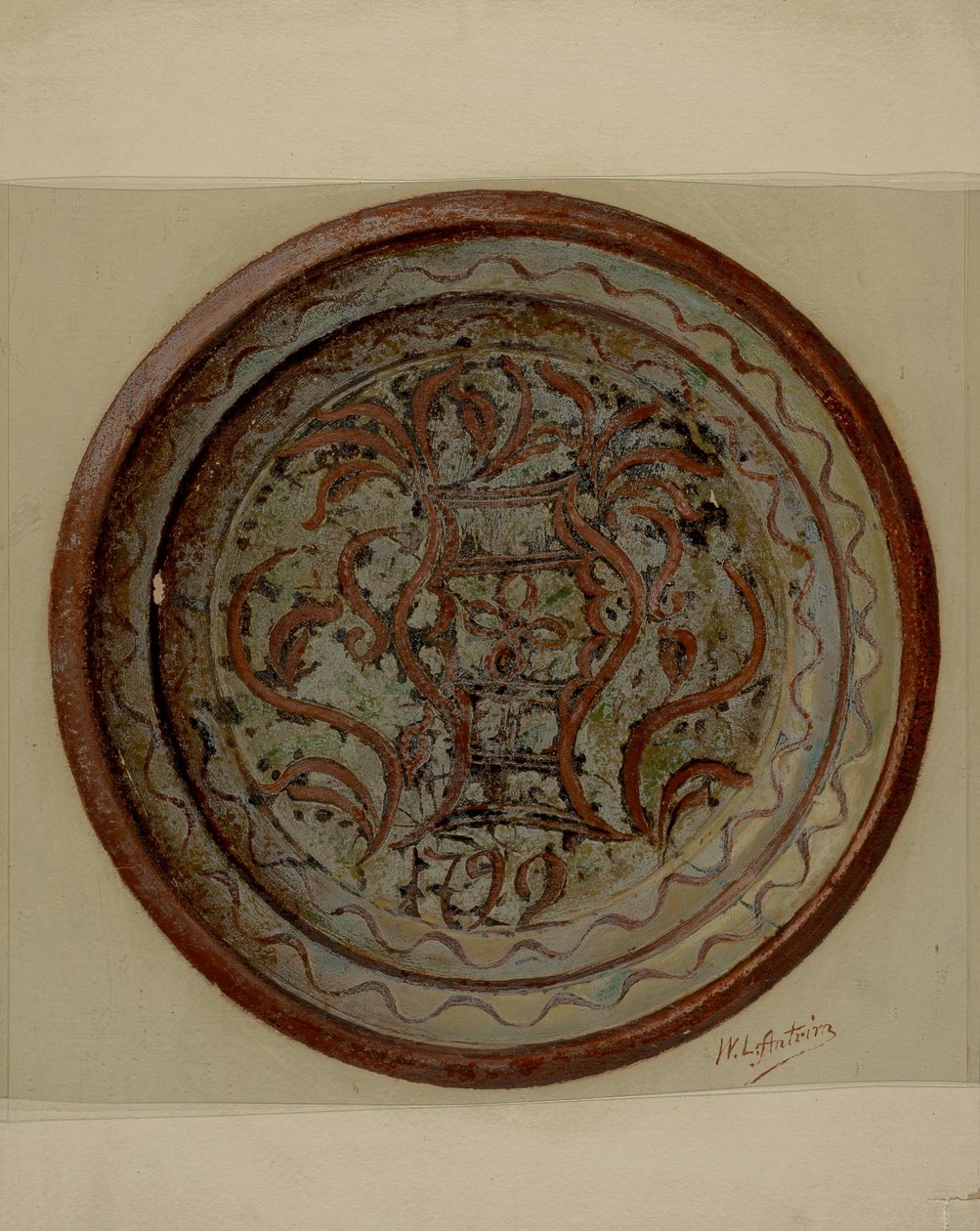Pai. Prato Alemão, c. 1937. de William L Antrim