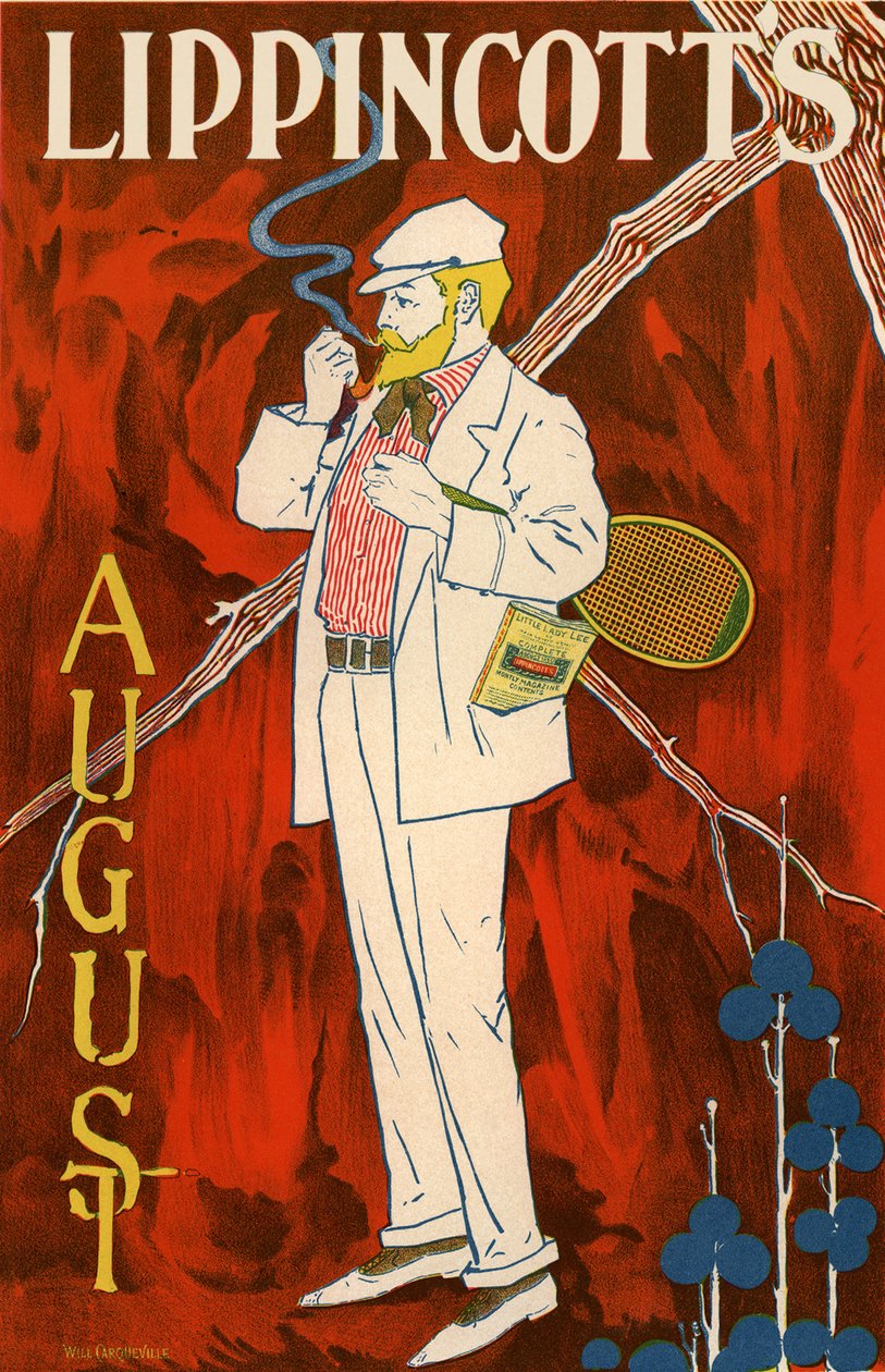 Cartaz de agosto de Lippincott, 1895 de William L. Carqueville