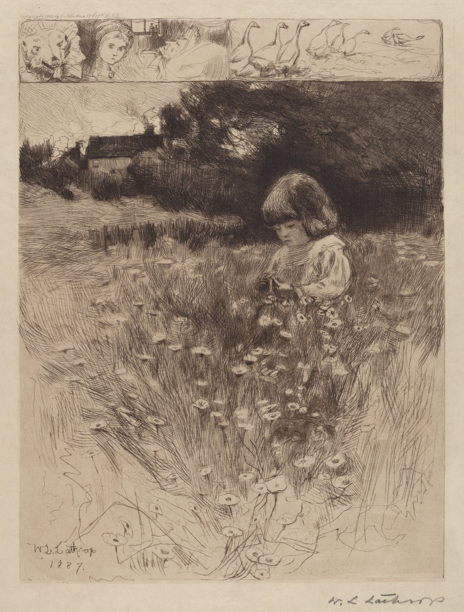 Chapeuzinho Vermelho de William Langson Lathrop