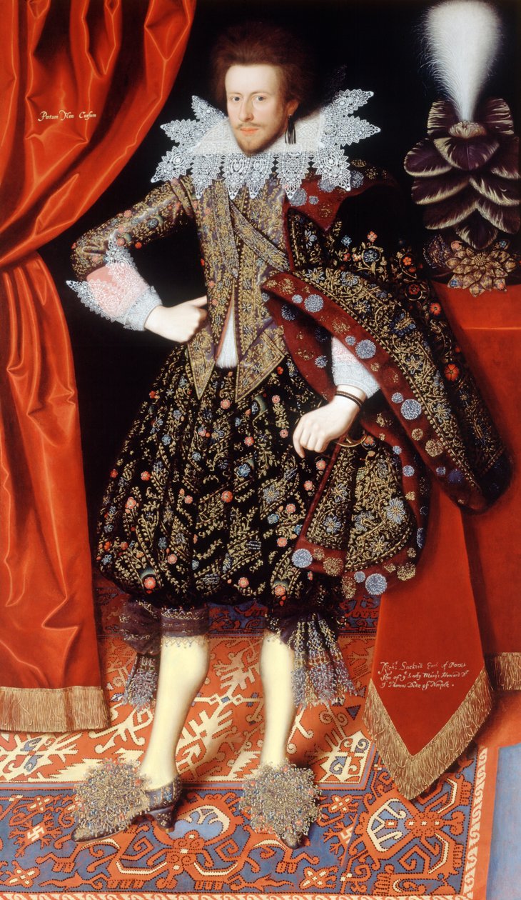 Edward Sackville c.1613 (óleo sobre tela) de William Larkin