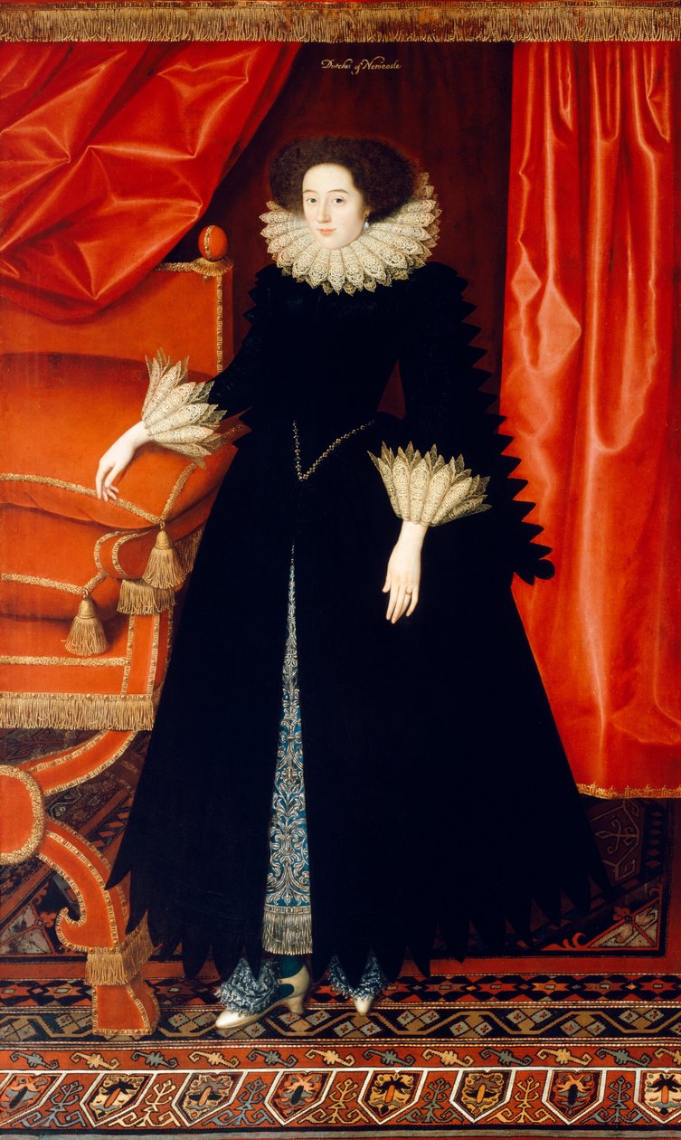 Elizabeth Bassett c.1615 (óleo sobre tela) de William Larkin
