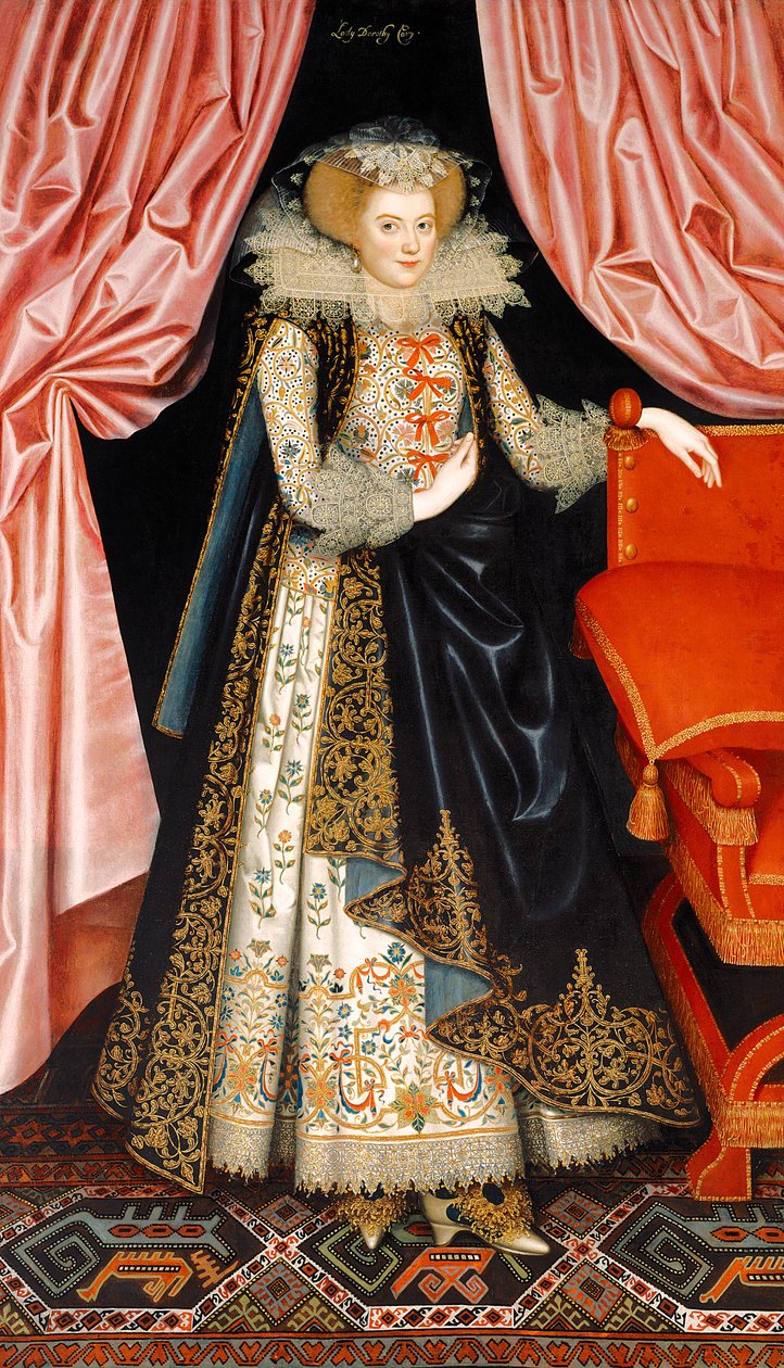 Provavelmente Elizabeth Cary, née Tanfield, c.1615 (óleo sobre tela) de William Larkin