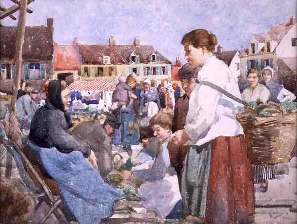 Um Mercado na Bretanha de William Lee Hankey