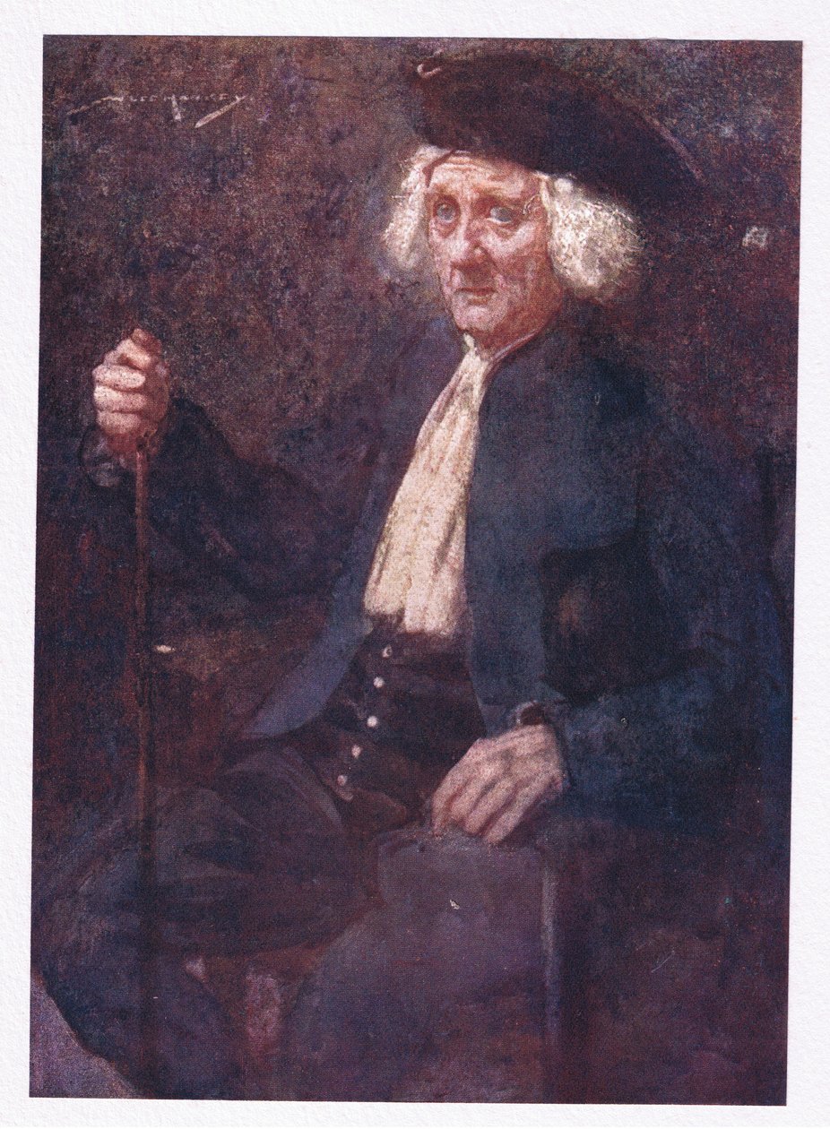 Um homem que ele era para todo o país querido, e que passava rico com quarenta libras por ano (cor litho) de William Lee Hankey