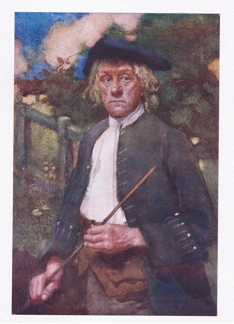 Um homem severo que era, e austero para ver (cor litho) de William Lee Hankey