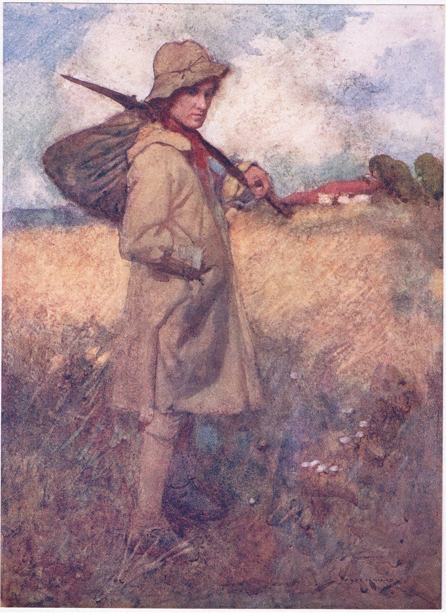 Uma vez, antes do luto da Inglaterra começar, quando cada torrão de terra manteve o seu homem (cor litho) de William Lee Hankey