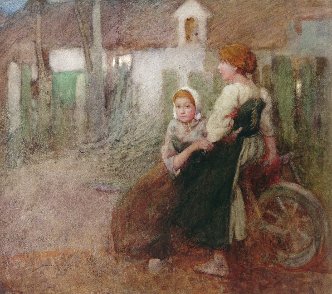 Luz Nocturna (aguarela sobre papel) de William Lee Hankey