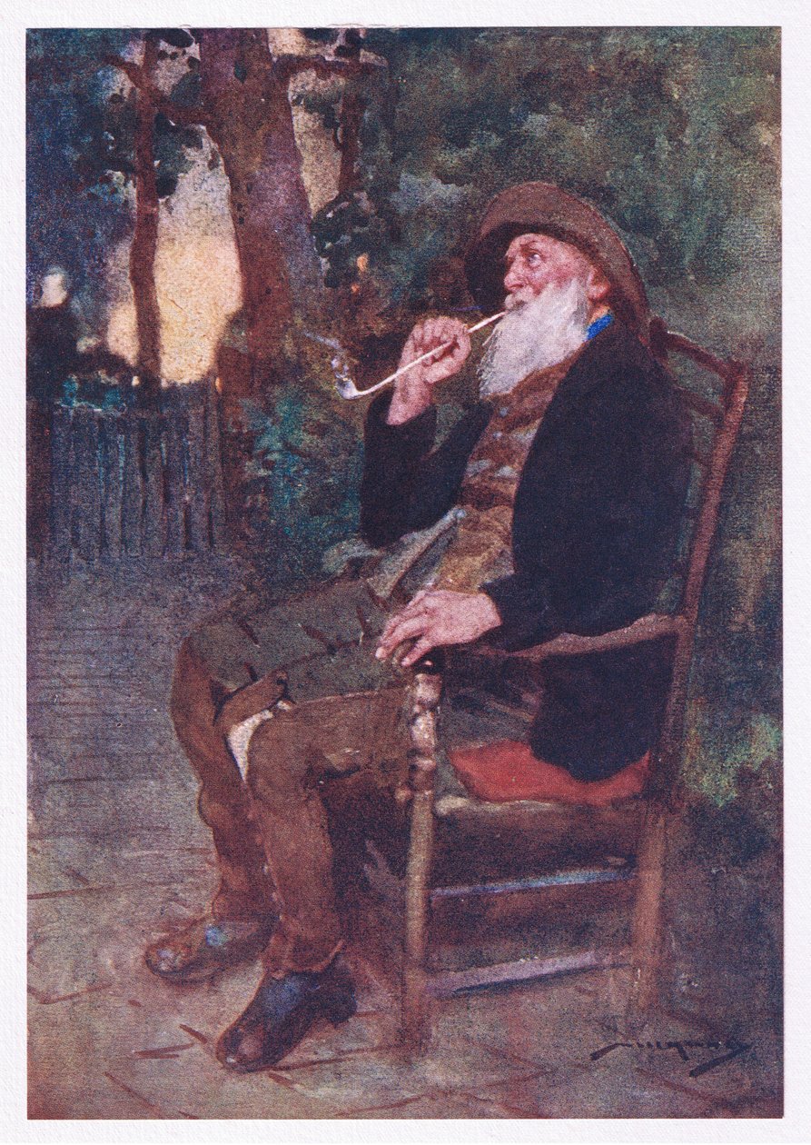 Quão feliz aquele que coroa, em tons como estes, um jovem do trabalho com uma idade de facilidade (cor litho) de William Lee Hankey