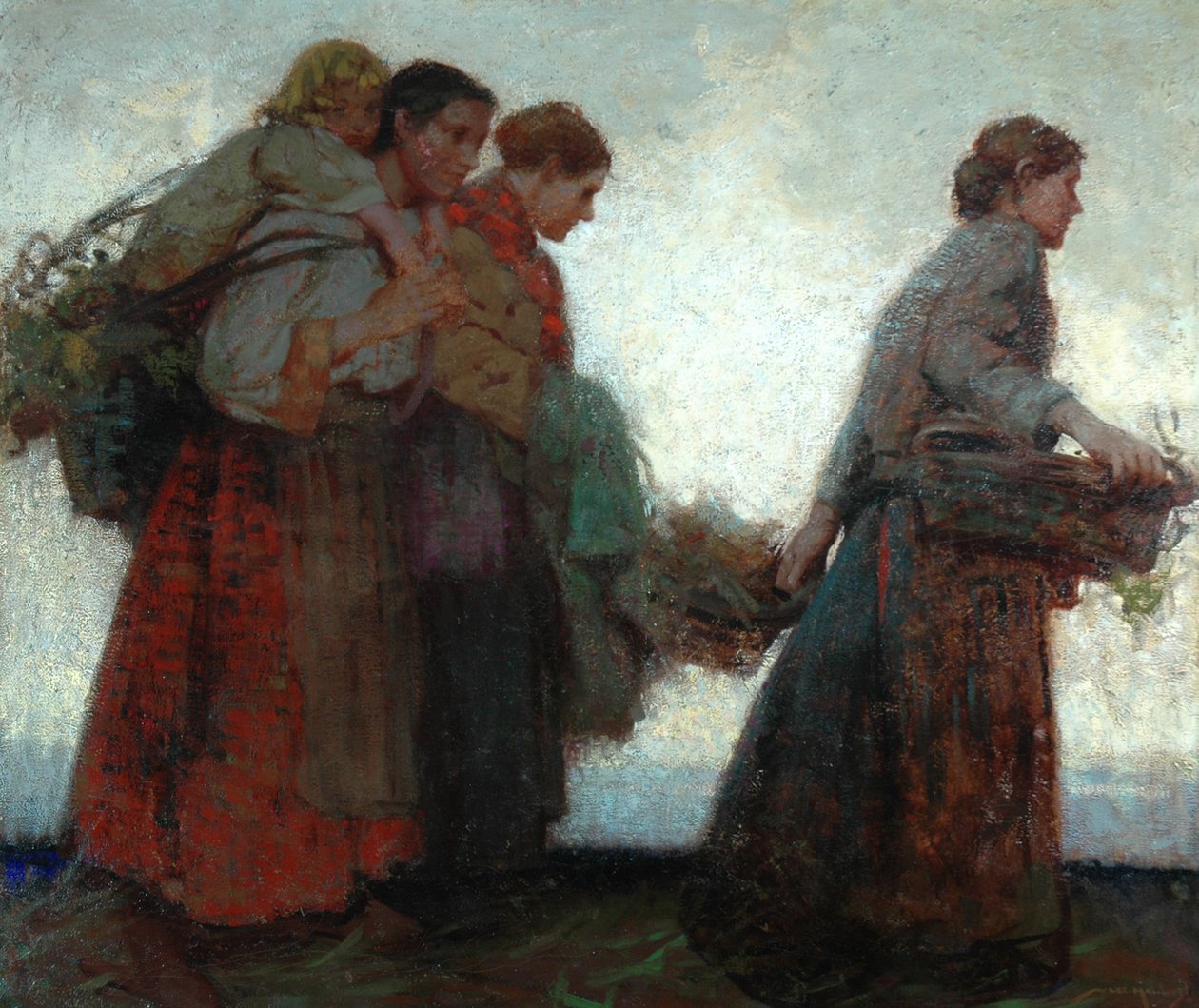 Sobre os diques (óleo sobre tela) de William Lee Hankey