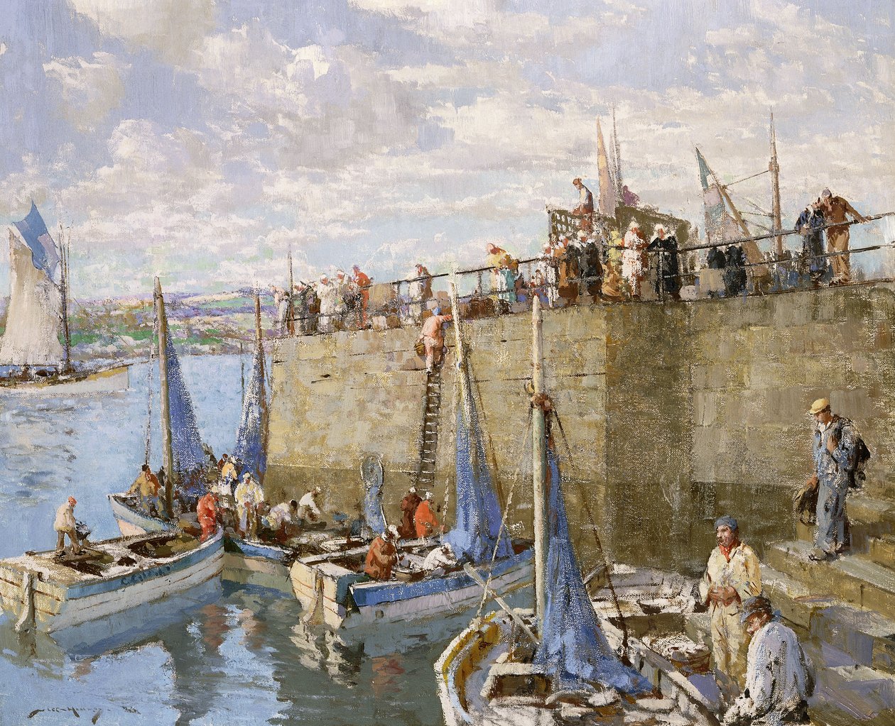 Pescadores de Sardinha, Concarneau de William Lee Hankey
