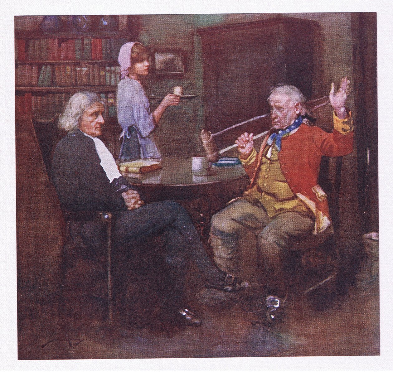 Chorou as suas feridas, ou contos de mágoa feitos, ombreou a sua muleta, e mostrou como os campos foram conquistados (cor litho) de William Lee Hankey