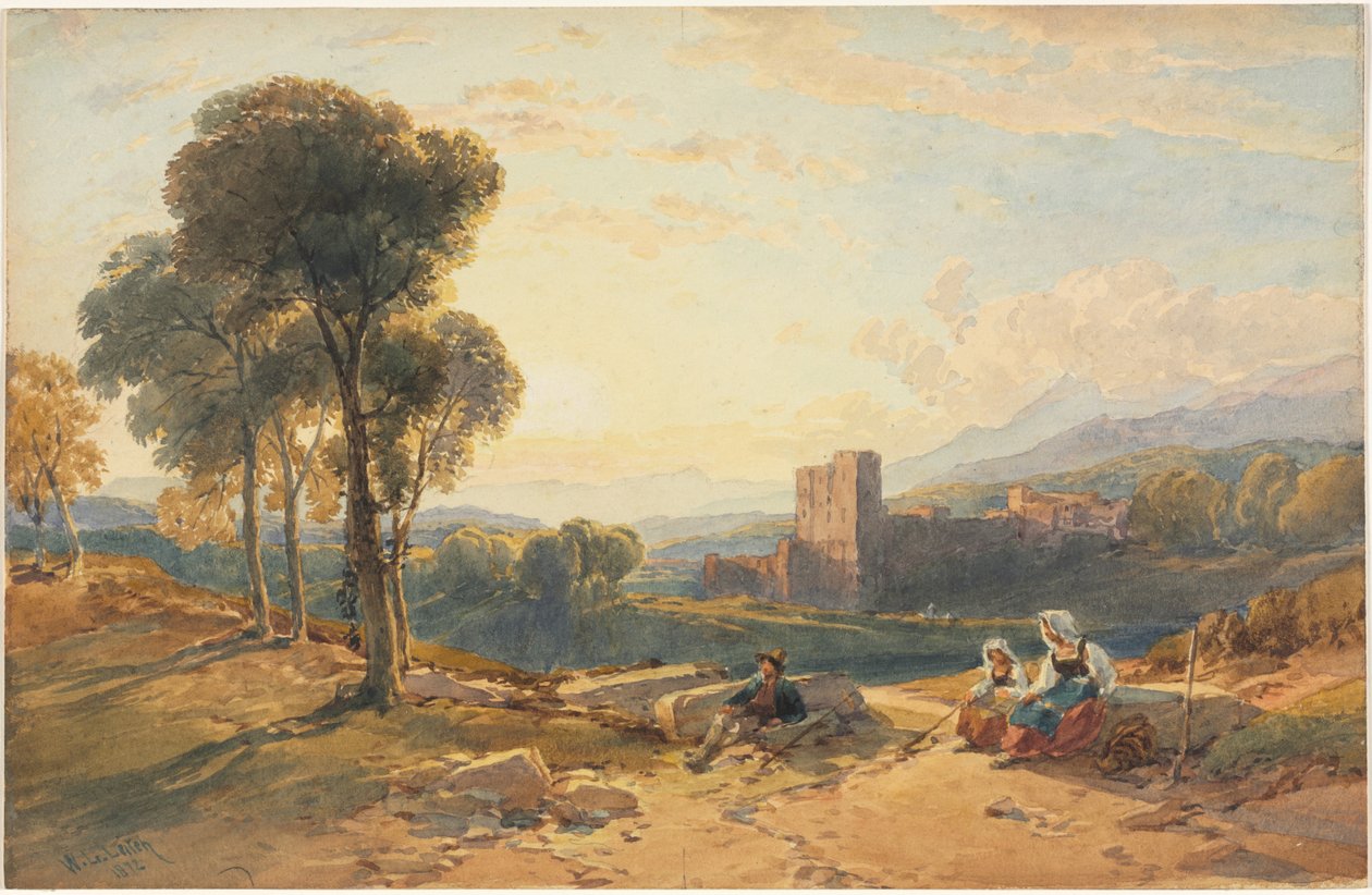 Paisagem, Itália de William Leighton Leitch