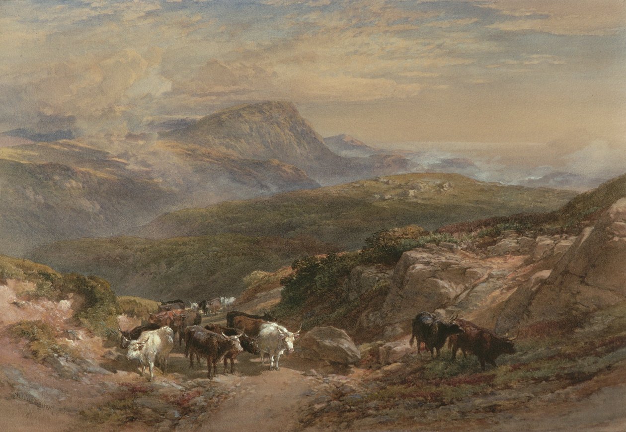 Cena nas terras altas, do século XIX de William Leighton Leitch