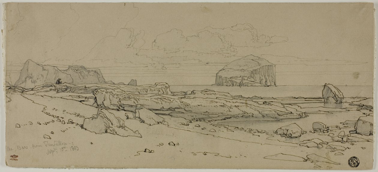As barras de Tantallon, Escócia de William Leighton Leitch