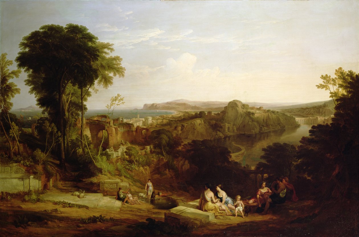 Villa de Lucullus em Misenum na Baía de Nápoles de William Leighton Leitch