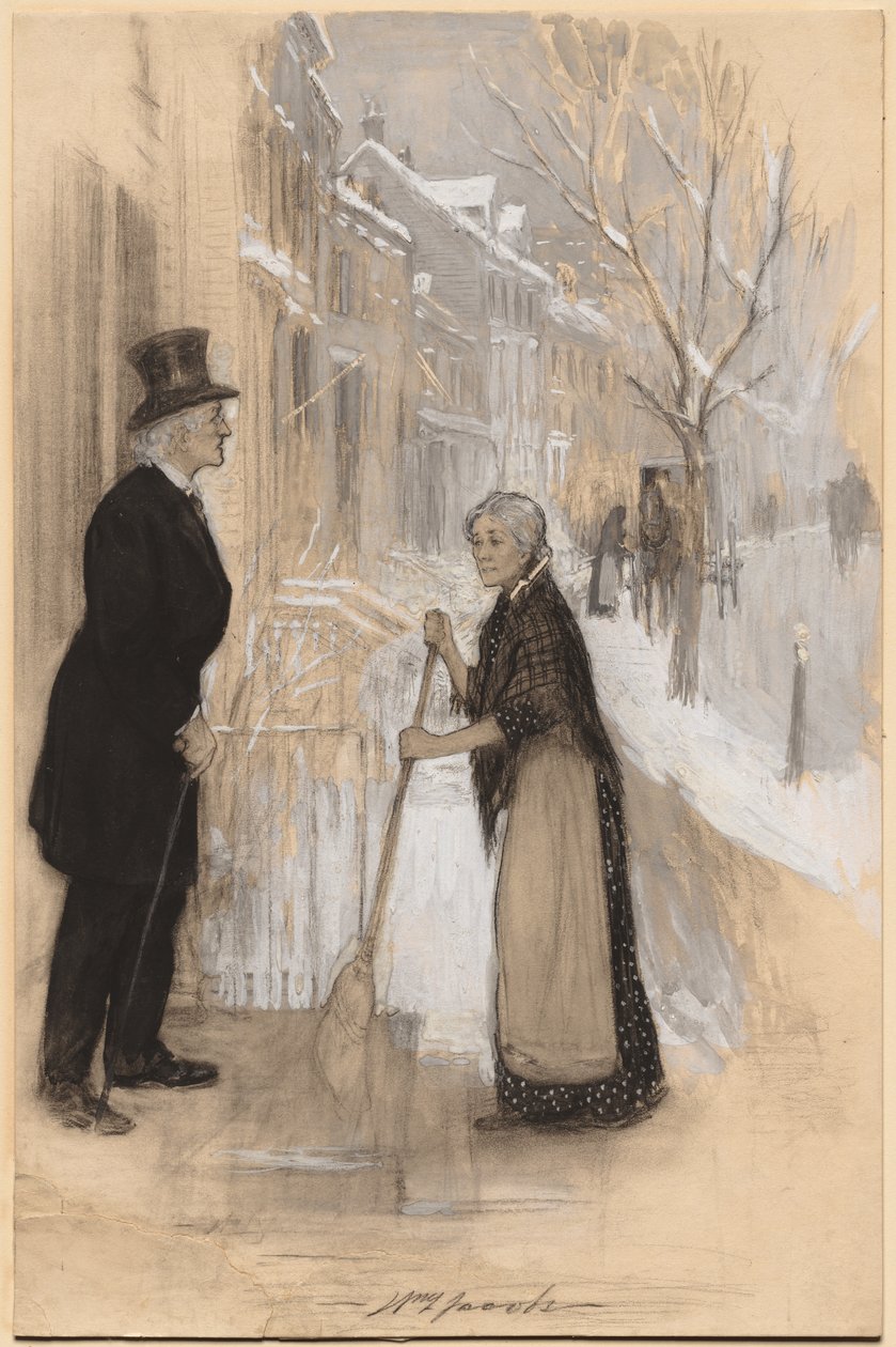 Esboço para ilustrar "Não dispensado com honra" de William Leroy Jacobs