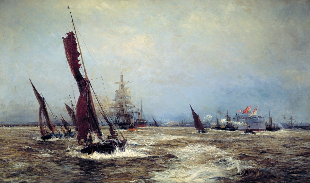 "Commerce and Sea Power", 1898 de William Lionel Wyllie