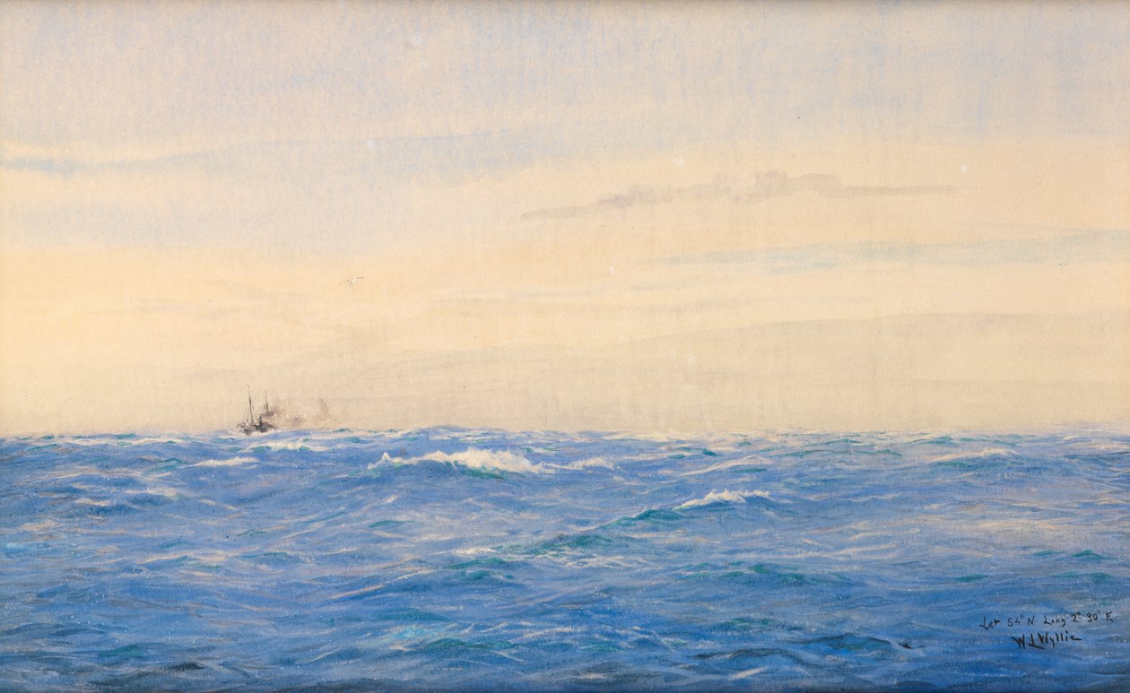 Comboio, Mar do Norte de William Lionel Wyllie