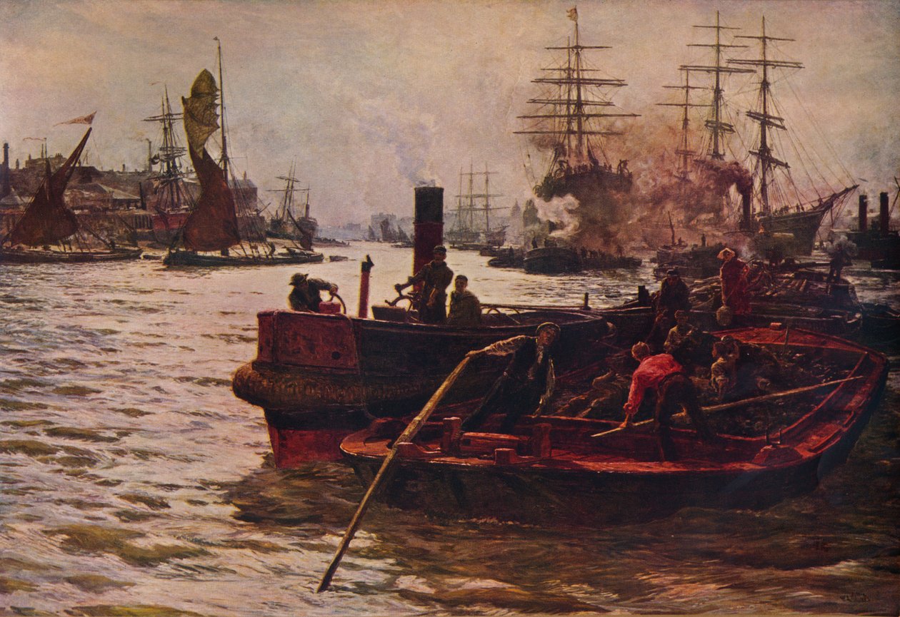 Trabalho, brilho, glime e riqueza, 1883 1935 de William Lionel Wyllie