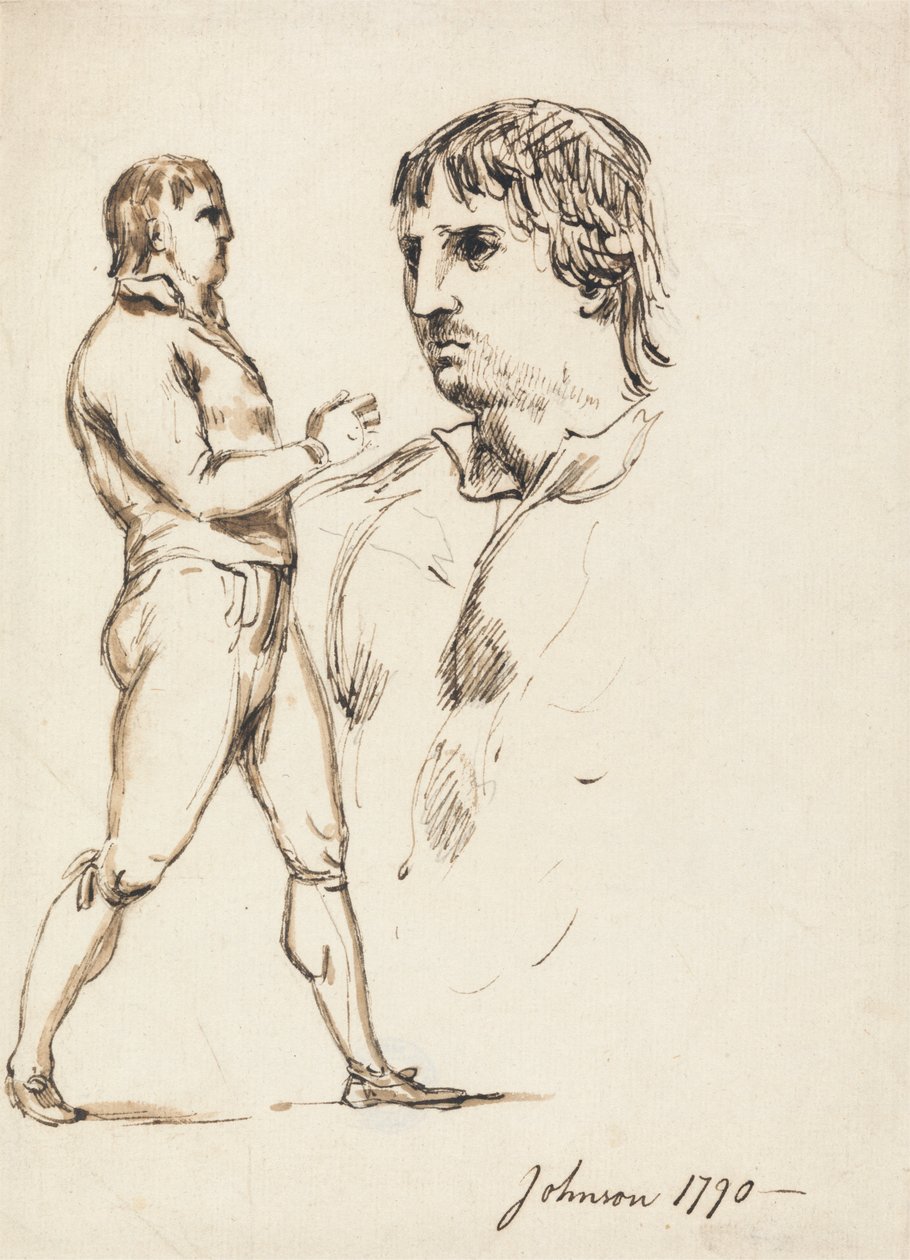 Retrato do Pugilista Johnson de William Lock Ii