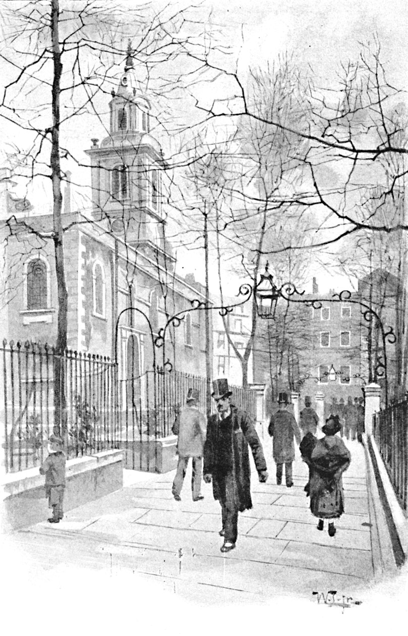 Aldermans Walk, Rua Bishopsgate, 1891 de William Luker