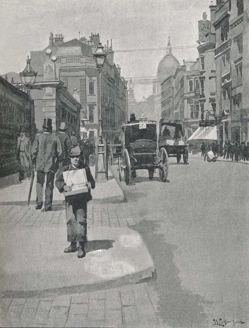 Rua do canhão, 1891 de William Luker