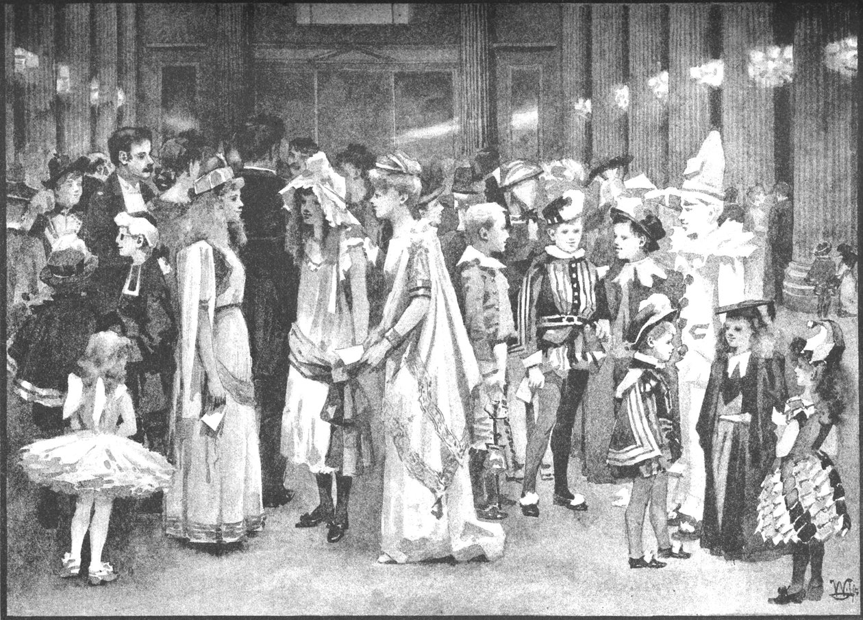 Bola juvenil na mansão - Entre as danças, 1891 de William Luker