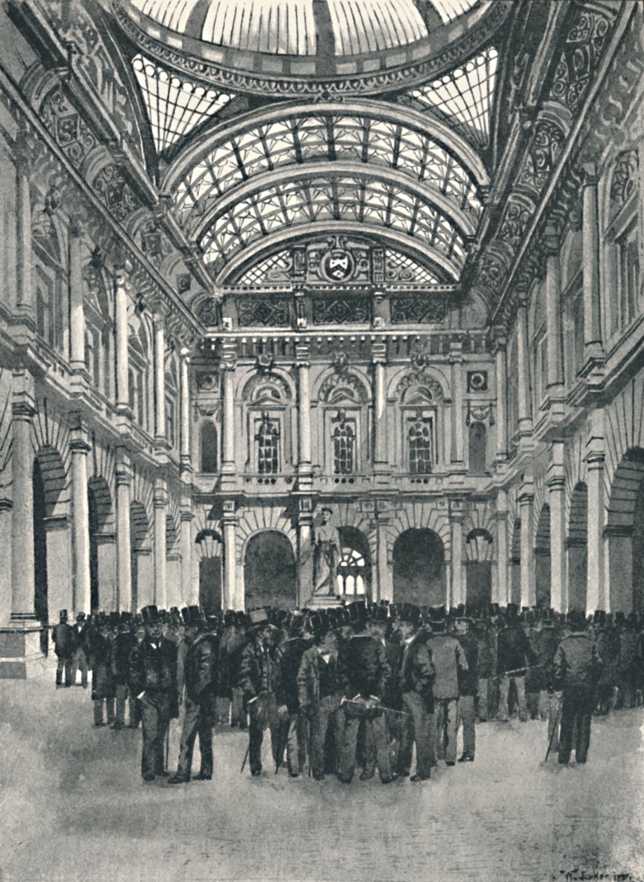 Em mudança - Royal Exchange, 1891 de William Luker