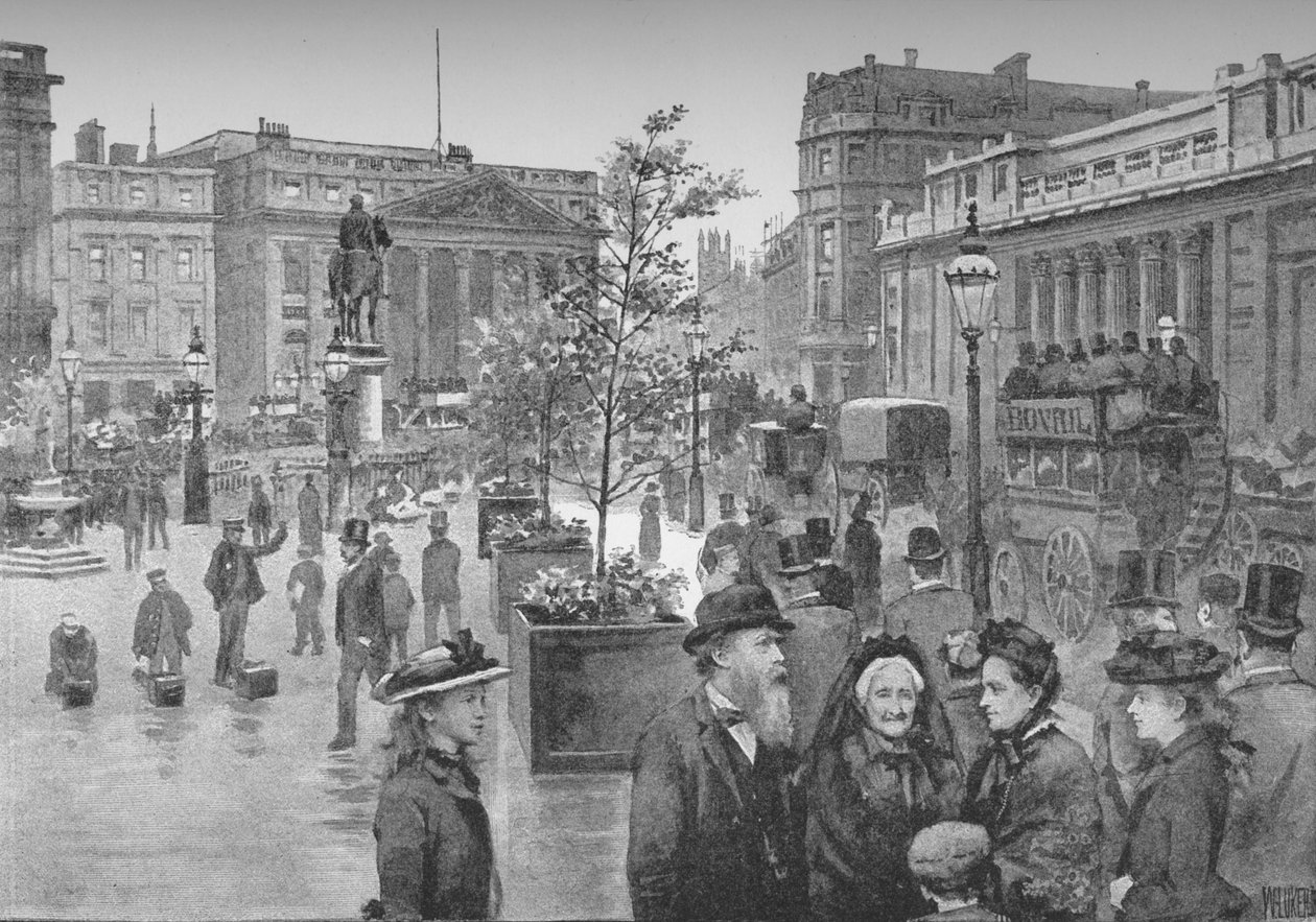 A Mansão e o Banco da Inglaterra, 1891 de William Luker