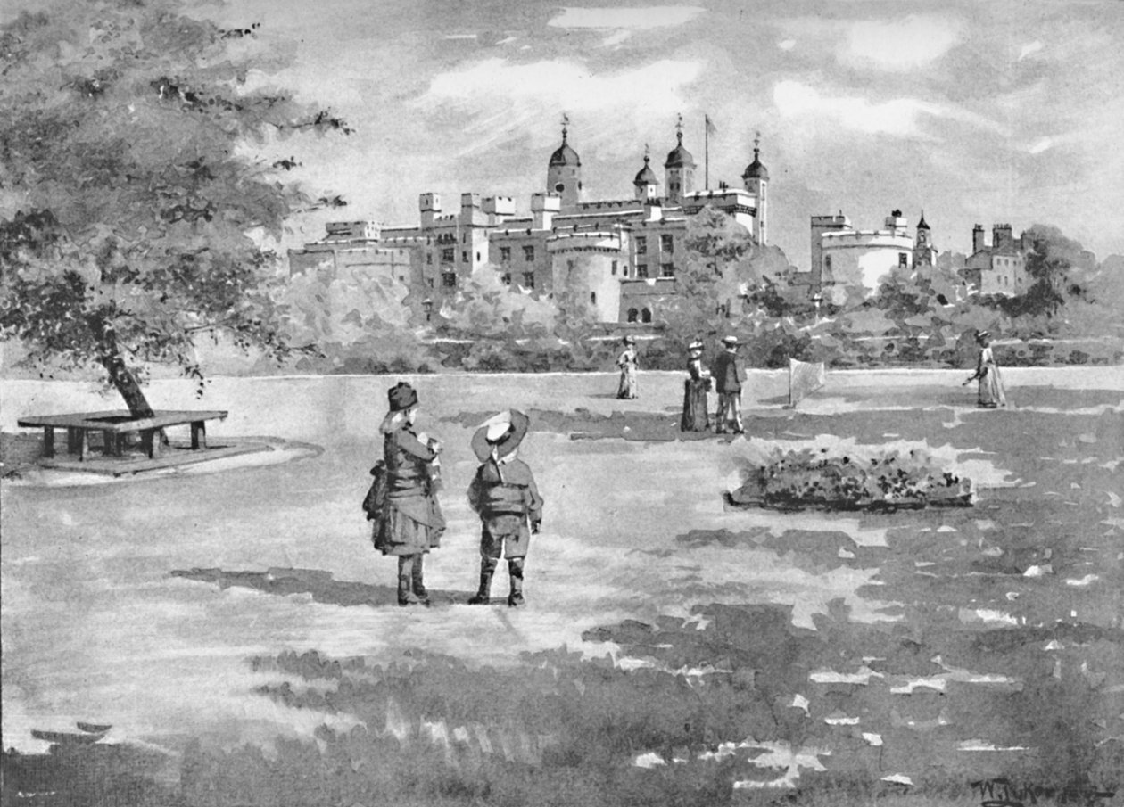 A torre de Londres da Trinity Square, 1891 de William Luker