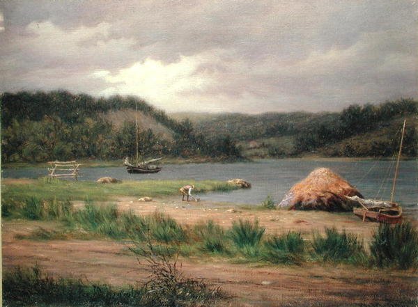 Amêijoa, Long Island (óleo sobre tela) de William M Davis