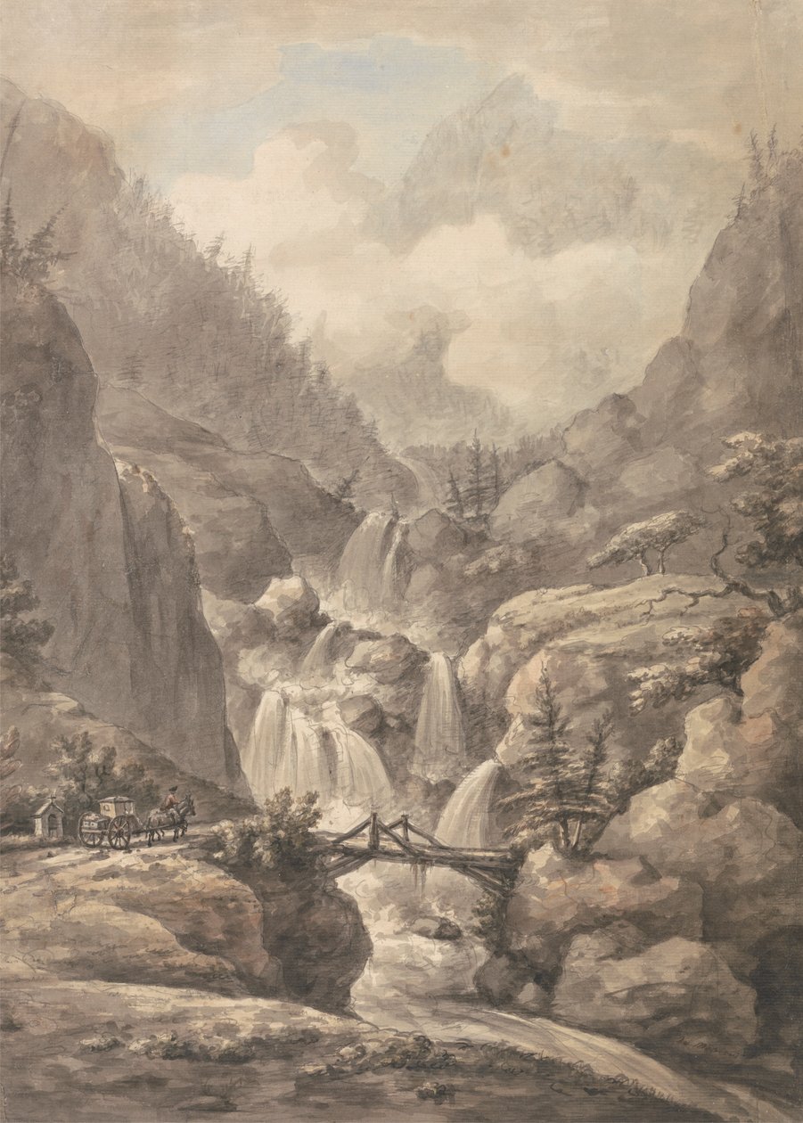 Um Chaisse a passar pelos Alpes de William Marlow
