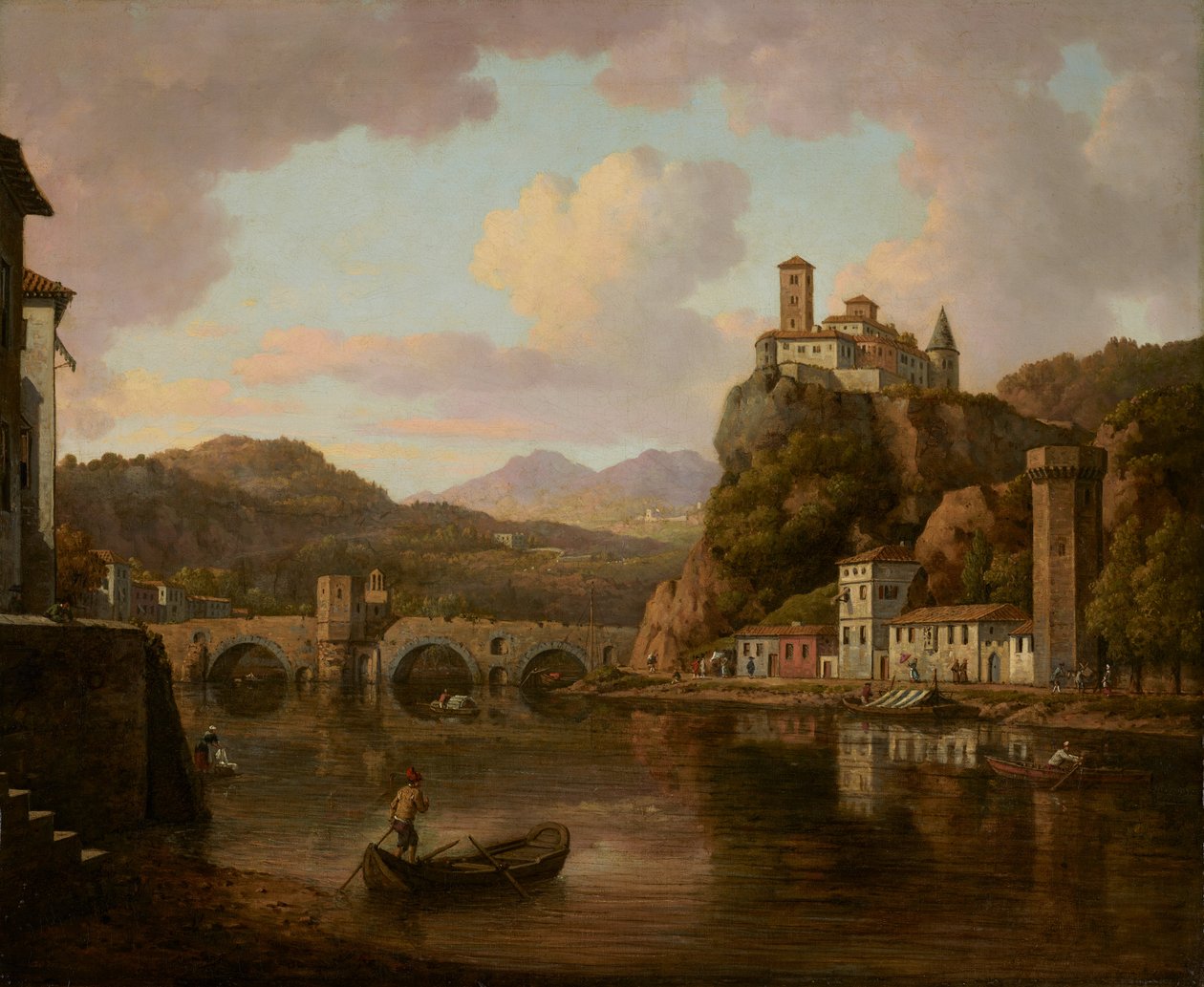 Castelo no rio Ródano, França de William Marlow