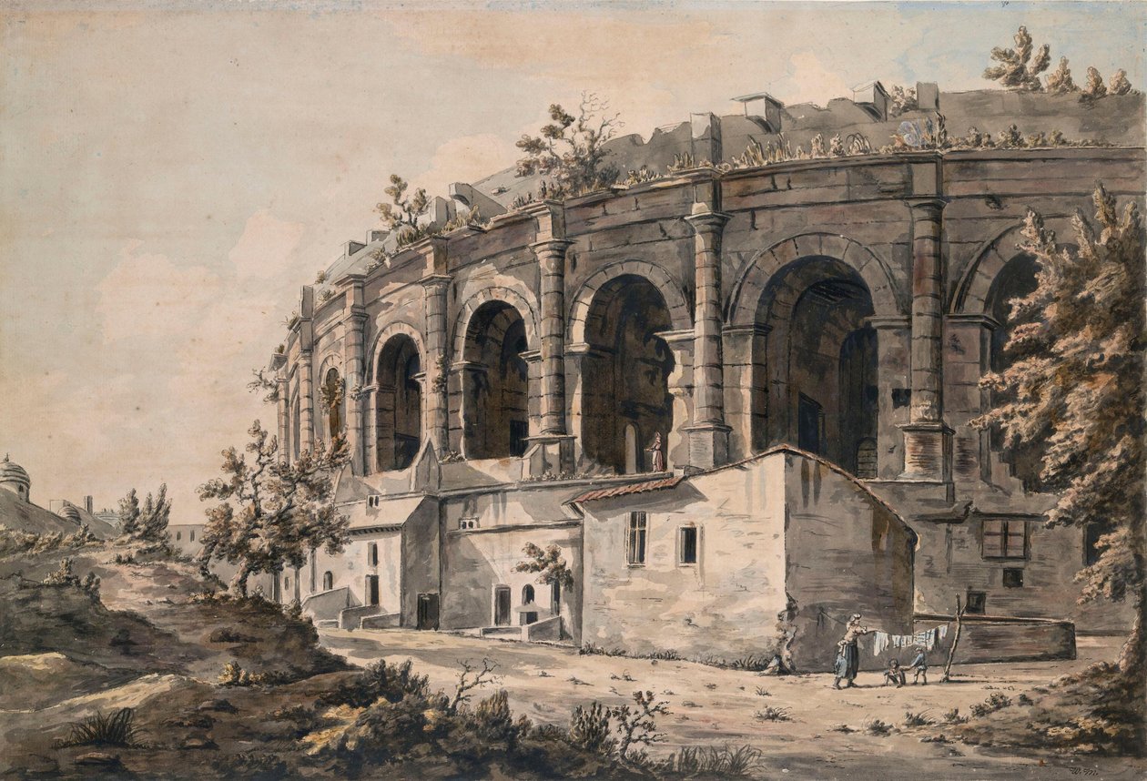 O anfiteatro de Nîmes, sul de França de William Marlow