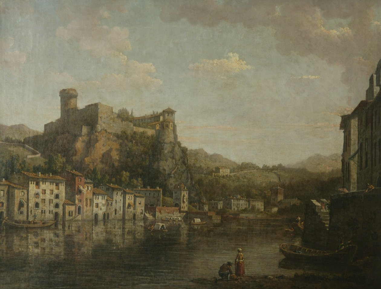 Vista de Lyon (óleo sobre tela) de William Marlow