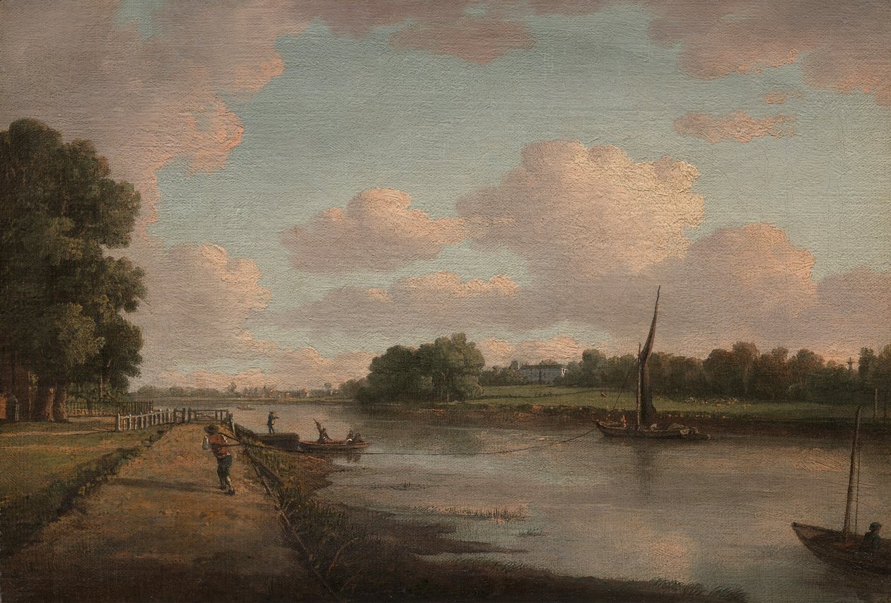 Vista sobre o rio Tamisa em Richmond de William Marlow