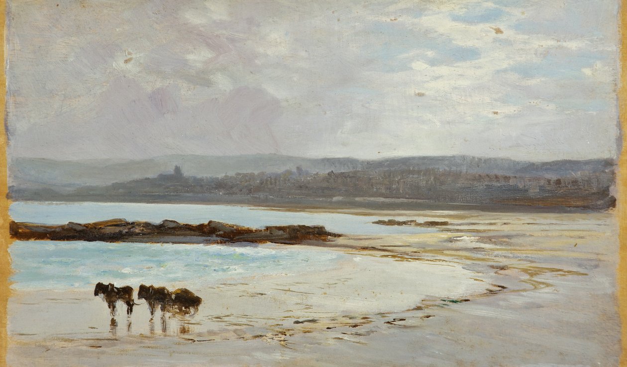 Praia na Maré Baixa: Noite de William Matthew Hale